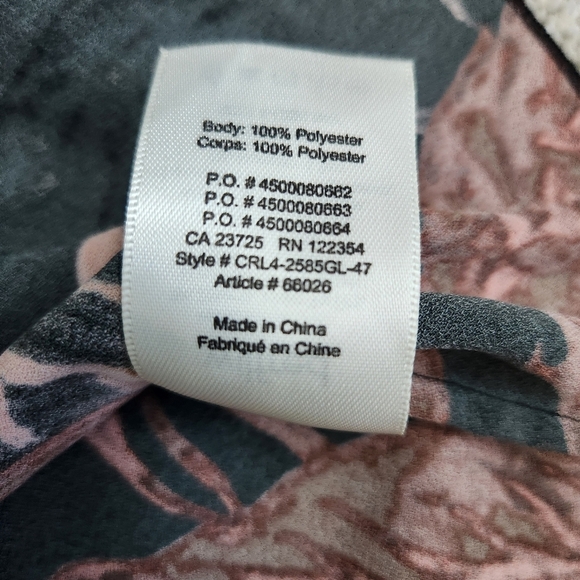 Aritzia Wilfred Fall Leaves Goblincore Fairycore Long Sleeve Shirt Top Size M - Picture 12 of 13